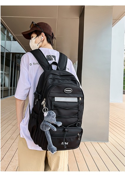 Yeni Naylon Sırt Çantası Büyük Kapasiteli Rahat Sırt Çantası Modaya Uygun Moda Öğrenci Okul Çantası (Yurt Dışından) modelleri