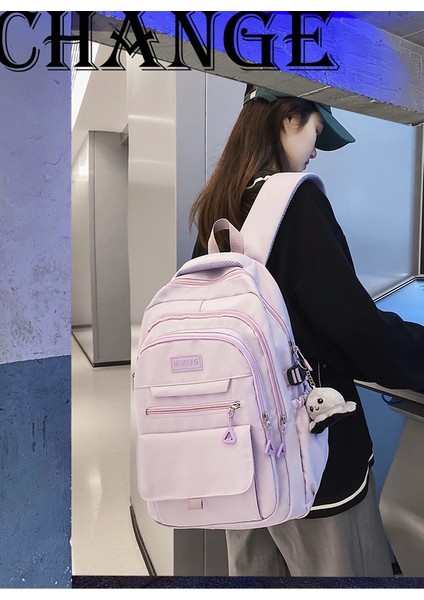 Basit Seyahat Büyük Kapasiteli Sırt Çantası Kız Sırt Çantası Ortaokul Öğrencileri Ortaokul Öğrencileri Eğlence Okul Çantası Orta Okul (Yurt Dışından) modelleri