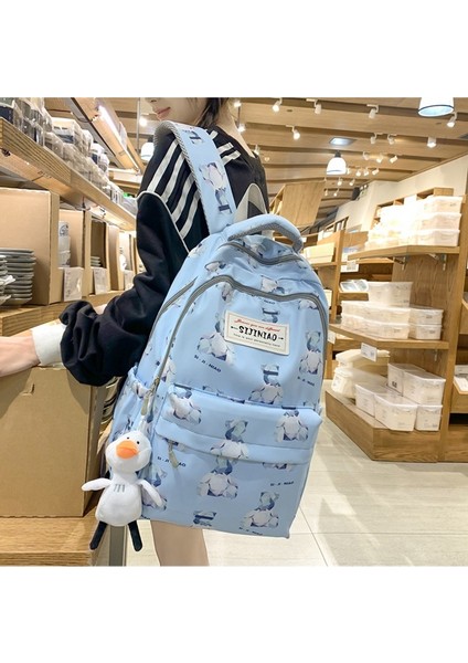 Ortaokul Öğrencileri Için Okul Çantaları 2023 Outdoor Eğlence Seyahati Büyük Kapasiteli Sırt Çantaları Trendy Çok Yönlü Çift Sırt Çantaları (Yurt Dışından) fiyatları