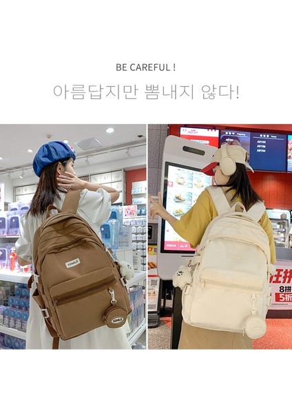 Okul Çantası Kız Öğrenci Ortaokul Öğrencisi Lise Öğrencisi Büyük Kapasiteli Üniversite Öğrencisi Sırt Çantası Basit Sırt Çantası Bilgisayar Çantası (Yurt Dışından) fırsatları