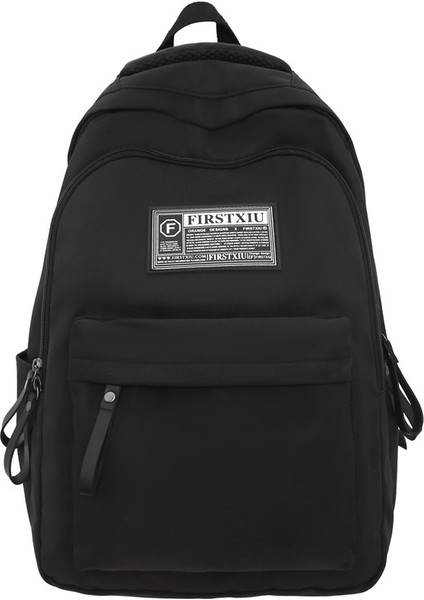 2023 Yeni Ortaokul Öğrencisi Okul Çantası Eğlence Açık Seyahat Sırt Çantası Basit Büyük Kapasiteli Çift Sırt Çantası (Yurt Dışından)