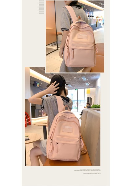 2023 Yeni Ortaokul Öğrencisi Okul Çantası Eğlence Açık Seyahat Sırt Çantası Basit Büyük Kapasiteli Çift Sırt Çantası (Yurt Dışından) fiyatları