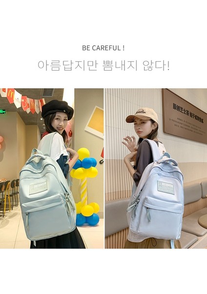 2023 Yeni Ortaokul Öğrencisi Okul Çantası Eğlence Açık Seyahat Sırt Çantası Basit Büyük Kapasiteli Çift Sırt Çantası (Yurt Dışından) indirimleri