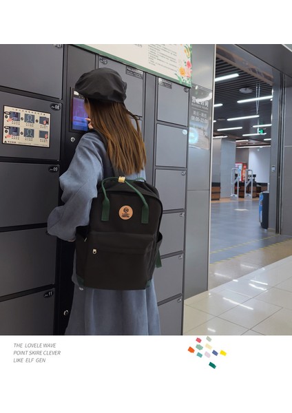 Büyük Kapasiteli Öğrenci Okul Çantası Erkekler ve Kadınlar Moda Çift Rahat Çanta 2023 Yeni Küçük Taze Sırt Çantası (Yurt Dışından) fiyatları