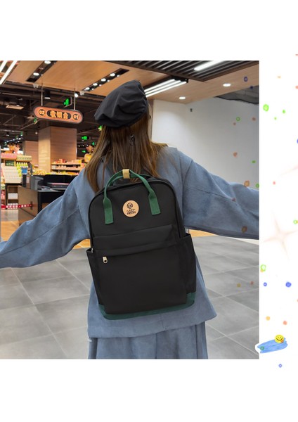 Büyük Kapasiteli Öğrenci Okul Çantası Erkekler ve Kadınlar Moda Çift Rahat Çanta 2023 Yeni Küçük Taze Sırt Çantası (Yurt Dışından) modelleri