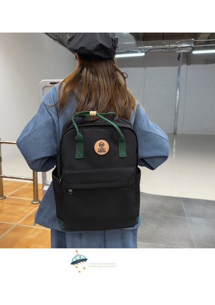 Büyük Kapasiteli Öğrenci Okul Çantası Erkekler ve Kadınlar Moda Çift Rahat Çanta 2023 Yeni Küçük Taze Sırt Çantası (Yurt Dışından) fırsatları