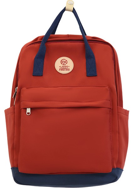 Büyük Kapasiteli Öğrenci Okul Çantası Erkekler ve Kadınlar Moda Çift Rahat Çanta 2023 Yeni Küçük Taze Sırt Çantası (Yurt Dışından)