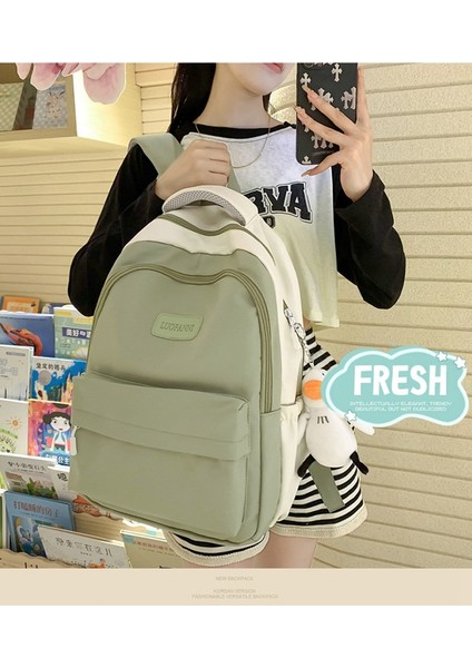 Yeni Küçük Taze Okul Çantası Kadın Lise Kolej Öğrencisi Sırt Çantası Ortaokul Basit Ortaokul Öğrencisi Büyük Kapasiteli Sırt Çantası (Yurt Dışından) modelleri
