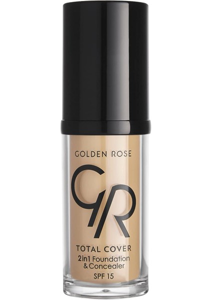 Total Cover 2 In 1 Foundation & Concealer Fondöten Ve Kapatıcı Bir Arada No:05