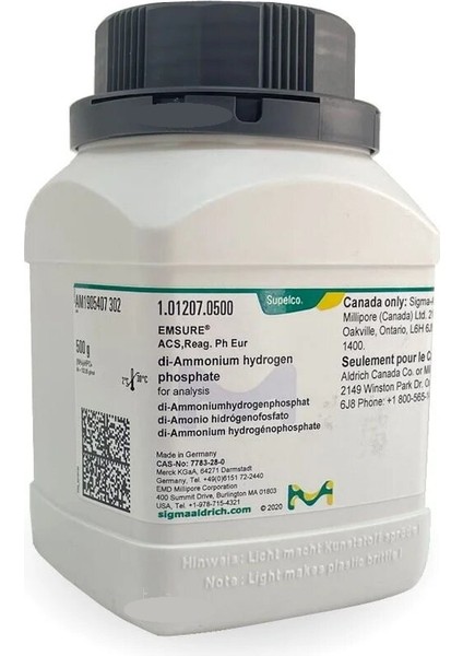 Amonyum Hidrojen Fosfat 500 G - MERCK101207.0500