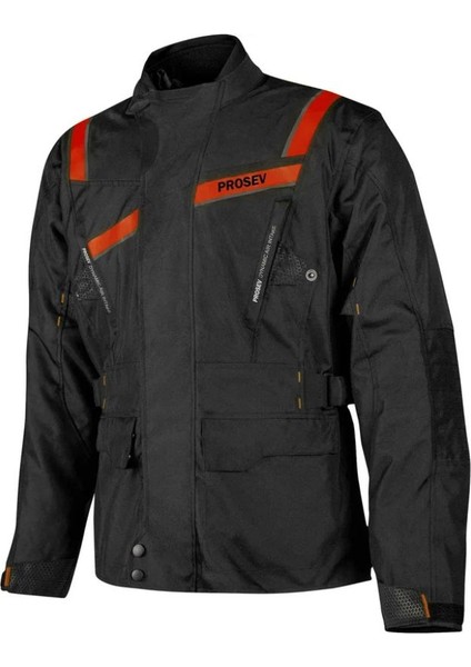 Motosiklet Montu 3 Katmanlı Kışlık Astar Long Model 4 Mevsim Maxdura Kumaş Stelvıo Mont Kırmızı