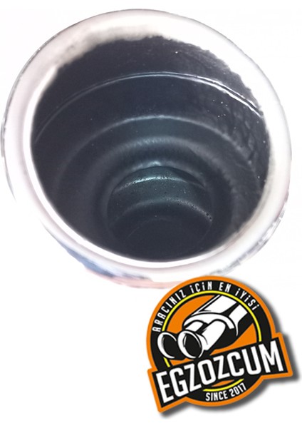 Antipas Iç Kaplamalı Islık Sesli Önü Kesik 51 mm Nikelaj Tekli Egzoz Eksoz Ucu