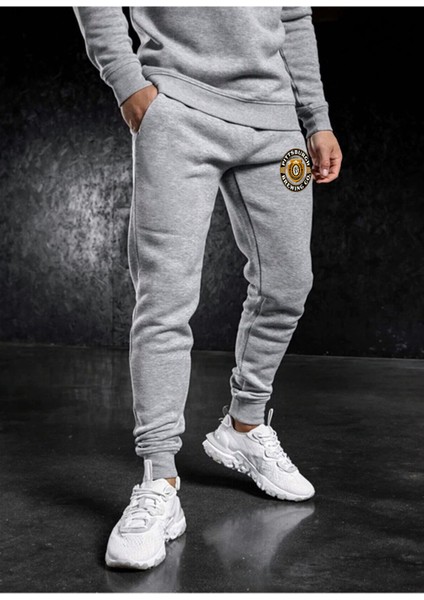 Relax Familyxf Erkek Kışlık Gri Eşorfman Altı Slim Fit Dar Kesim Jogger