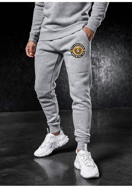 Relax Familyxf Erkek Kışlık Gri Eşorfman Altı Slim Fit Dar Kesim Jogger