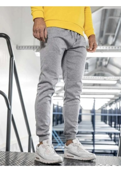 Relax Family Xf Erkek Gri Yazlık Slim Fit Eşofman Altı Dar Kesim Siyah Jogger