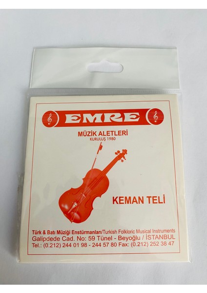Emre Orta Kalite Keman Takım Teli