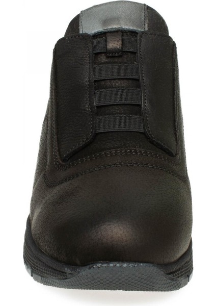 D23KA-6245 Kadın Deri Casual Ayakkabı Siyah