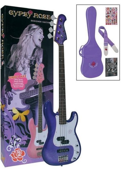 GRB1KCPP Bas Gitar Gypsy Rose Set