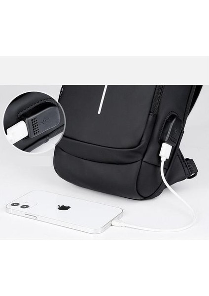 USB Portlu Erkek Omuz Çantası (Yurt Dışından)