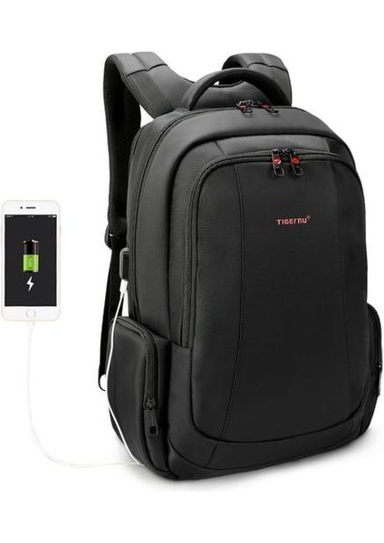 T-B3143 USB Şarj Portlu Laptop Notebook Sırt Çantası (Yurt Dışından)