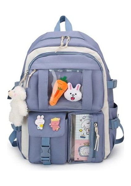 Açık Sırt Çantası Büyük Kapasiteli Okul Çantası Postacı Çantası 4 Parçalı Set (Yurt Dışından) fiyatları