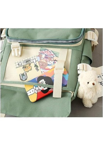 4 Parça Sevimli Öğrenci Okul Sırt Çantası (Yurt Dışından) fırsatları