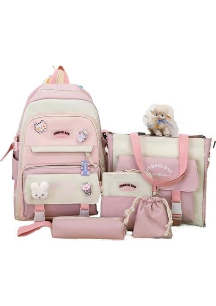 Hafif Yeni Oxford Kumaş Ilköğretim Okulu 5 Parça Okul Çantası (Yurt Dışından)