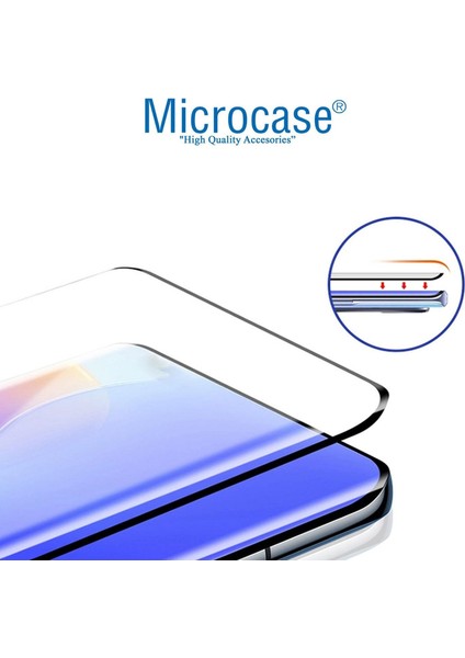 Huawei Nova 11 Tam Kaplayan Çerçeveli Tempered Ekran Koruyucu - Siyah AL3276 modelleri