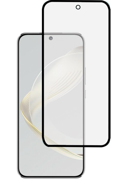 Huawei Nova 11I Tam Kaplayan Çerçeveli Tempered Ekran Koruyucu - Siyah AL3276