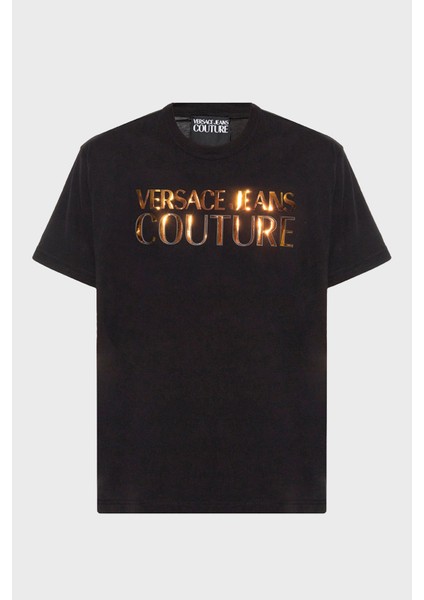 % 100 Pamuk Holografik Logolu Bisiklet Yaka Regular Fit T Shirt Erkek T Shirt 74GAHG06 CJ00G G89 fırsatları