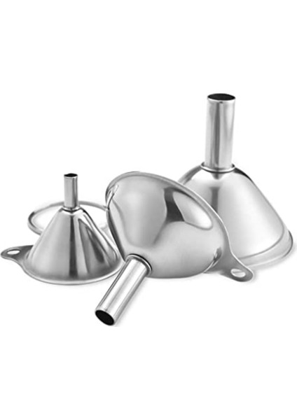 Paslanmaz Çelik Huni 45mm - 10 Adetlik Toptan Set - Sağlam ve Dayanıklı