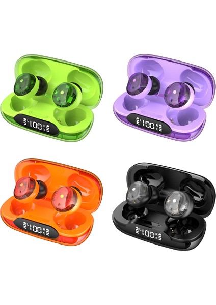 Şeffaf Bluetooth Dijital Ekran Tws Mini Earpone Portakal (Yurt Dışından) fiyatları