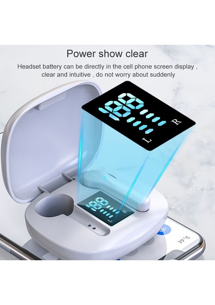 JS36 Yarı Kulak Stereo True Wiress Bluetooth Kulaklık (Yurt Dışından) indirimleri