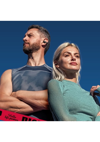 VA12 Klip Kulak Bluetooth Kulaklık - Siyah (Yurt Dışından)