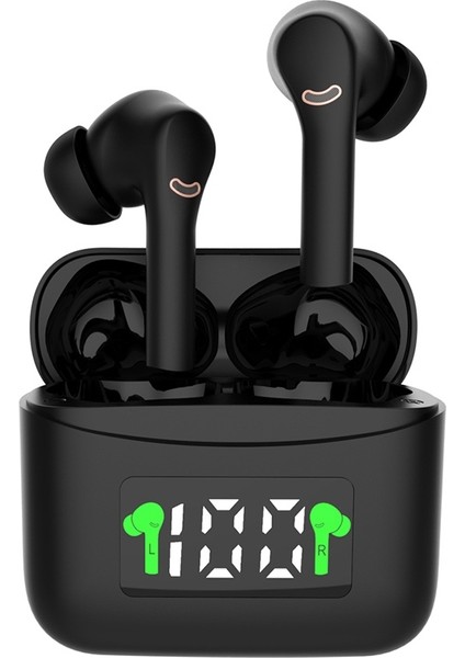 Zunhaı J5 Bluetooth 5.2 Stereo Binaural Kulaklık - Siyah (Yurt Dışından)