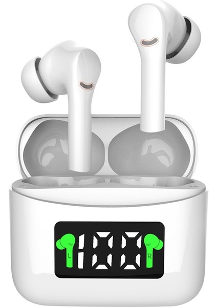 Zunhaı J5 Bluetooth 5.2 Stereo Binaural Kulaklık - Beyaz (Yurt Dışından)