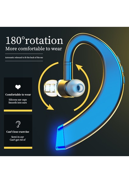 Zunhaı Bluetooth Kulaklık - Mavi (Yurt Dışından) indirimleri