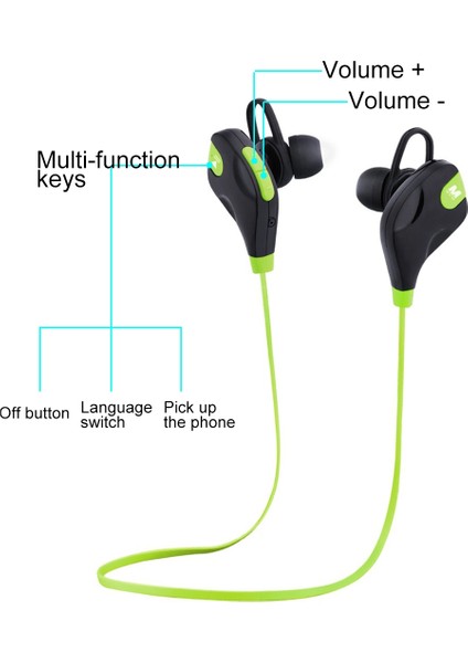 Zunhaı M8 Bluetooth Kulaklık - Yeşil (Yurt Dışından) indirimleri