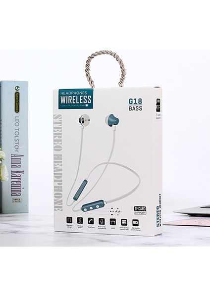 Zunhaı MG-G18 Bluetooth 4.2 Sport Bluetooth Kulaklık - Mavi (Yurt Dışından) indirimleri