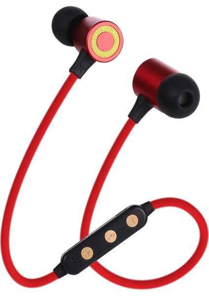 Zunhaı MG-G22 Spor Manyetik Bluetooth Kulaklık - Kırmızı (Yurt Dışından)
