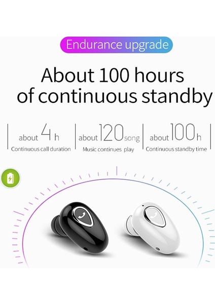 Zunhaı YX01 Bluetooth 4.1 Kulaklık - Siyah (Yurt Dışından)