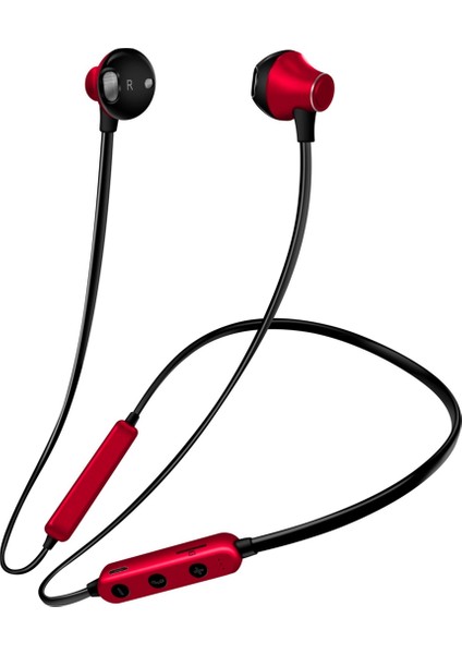 Zunhaı MG-G18 Bluetooth 4.2 Sport Bluetooth Kulaklık - Siyah / Kırmızı (Yurt Dışından)