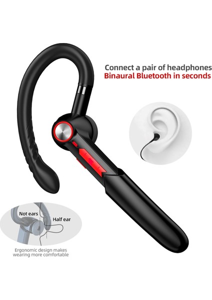 Zunhaı ME-100 Kulak Içi Bluetooth Kulaklık - Kırmızı / Siyah (Yurt Dışından) fırsatları