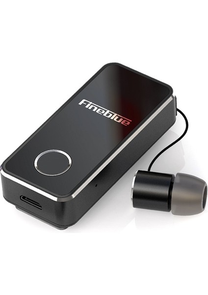 F2 Pro Titreşimli Uyarı Klipsli Bluetooth Kulaklık - Siyah (Yurt Dışından)