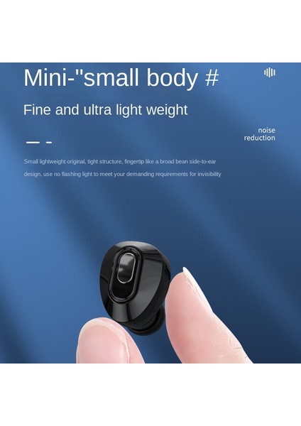 Zunhaı Mini Tek Kulak 5.3 Bluetooth Kulaklık - Siyah (Yurt Dışından) fırsatları