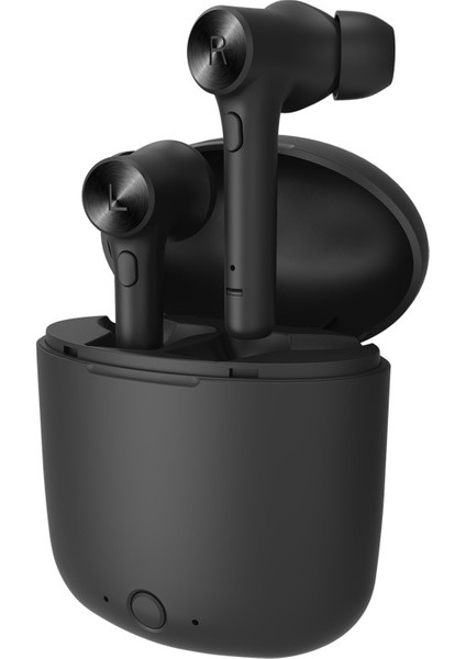 Zunhaı Bluetooth 5.0 Şarj Kutusu ile Bluetooth Kulaklık - Siyah (Yurt Dışından)