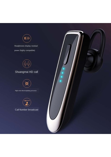 Zunhaı Bluetooth Kulaklık - Siyah / Altın (Yurt Dışından) indirimleri