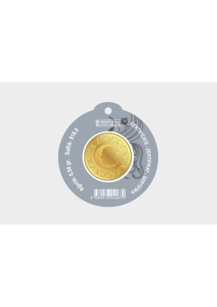 NZP Gold 0.50 Gram 22 Ayar Altın