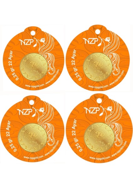 0.25 Gram Altın - 4 Adet