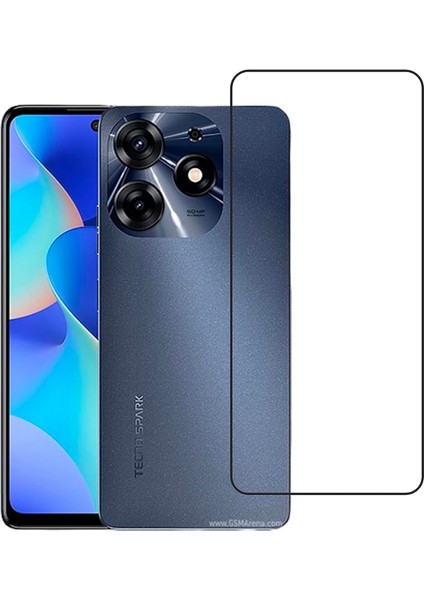 Tecno Spark 10 Pro ile Uyumlu Ekran Koruyucu Şeffaf Temperli Kırılmaz Cam Ekran Koruyucu